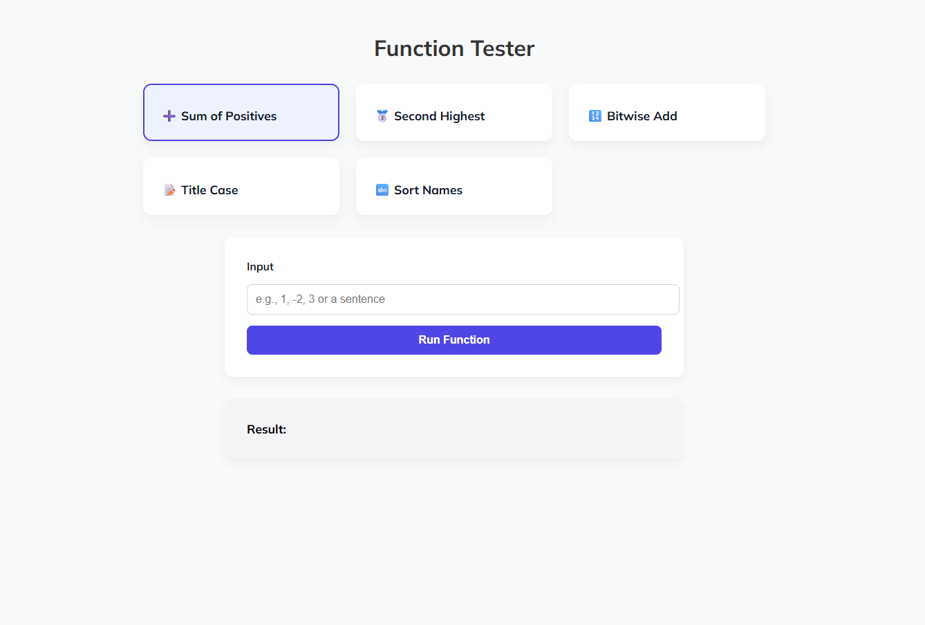 Function Tester